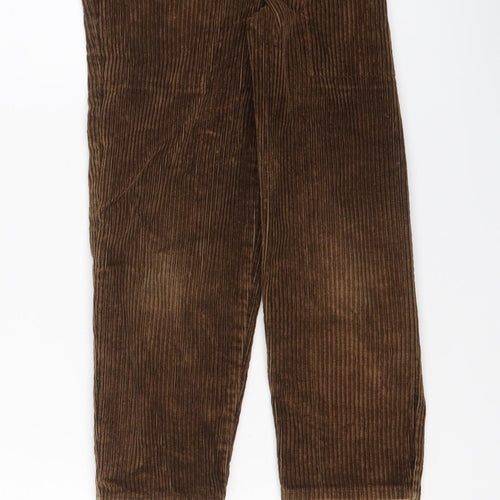 St. Michael Boys Brown Cotton Chino Trousers Size 3-4 Years Regular Button