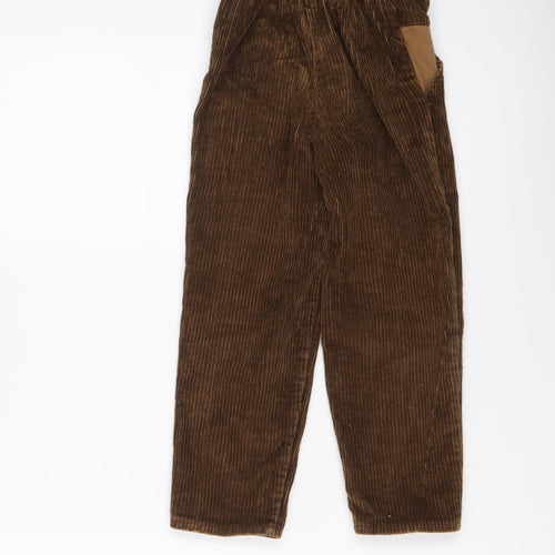 St. Michael Boys Brown Cotton Chino Trousers Size 3-4 Years Regular Button