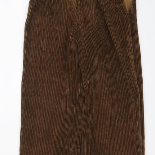 St. Michael Boys Brown Cotton Chino Trousers Size 3-4 Years Regular Button
