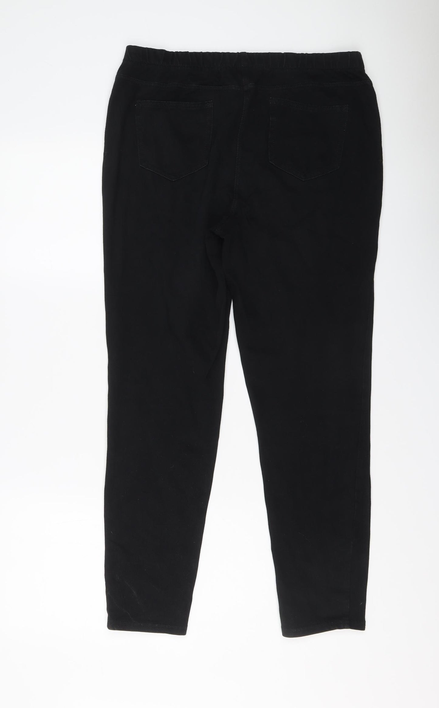 NEXT Womens Black Cotton Jegging Jeans Size 16 L27 in Regular