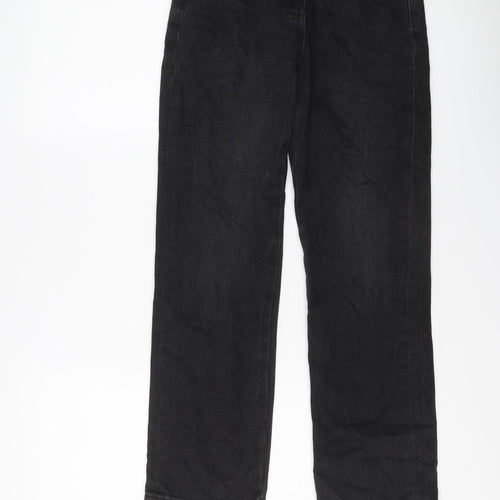 COLLUSION Womens Grey Cotton Straight Jeans Size 24 in L28 in Regular Button