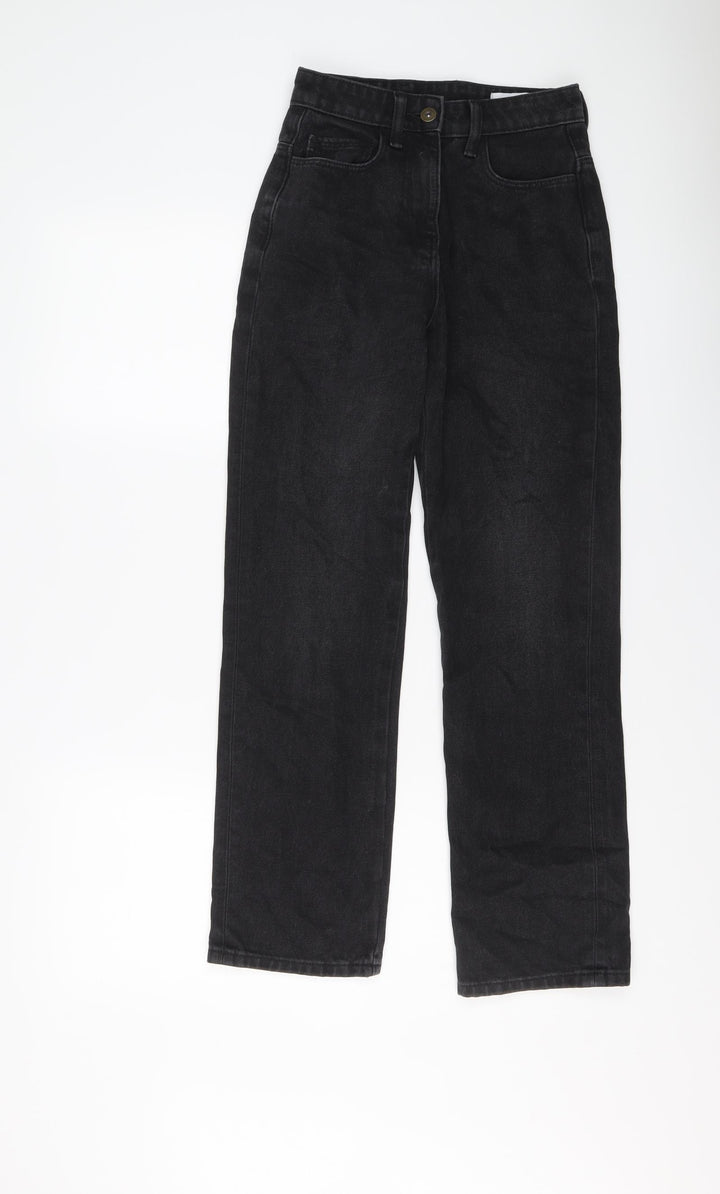 COLLUSION Womens Grey Cotton Straight Jeans Size 24 in L28 in Regular Button
