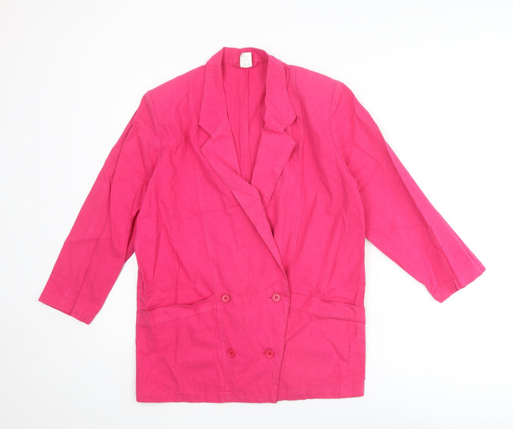 BHS Womens Pink Jacket Blazer Size 10 Button