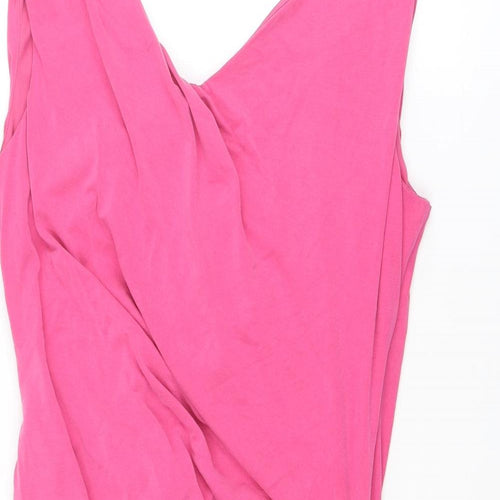 Damsel in a Dress Womens Pink Modal A-Line Size 16 V-Neck Pullover