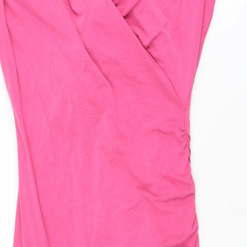 Damsel in a Dress Womens Pink Modal A-Line Size 16 V-Neck Pullover