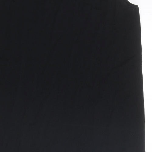 NEXT Womens Black Round Neck Viscose Vest Jumper Size M