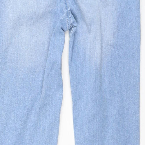 Denim & Co. Girls Blue Cotton Jegging Jeans Size 10-11 Years Regular Pullover
