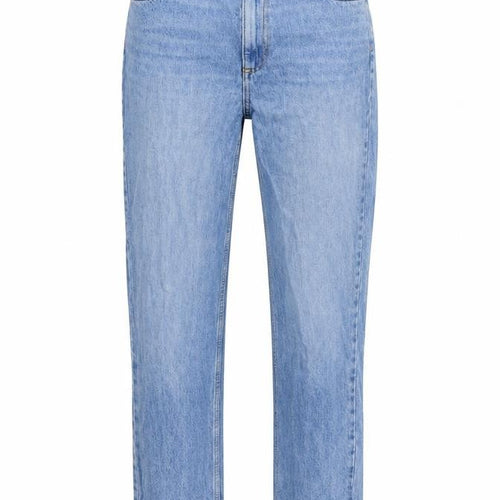 ASOS Womens Blue Cotton Straight Jeans Size 28 in Regular Zip