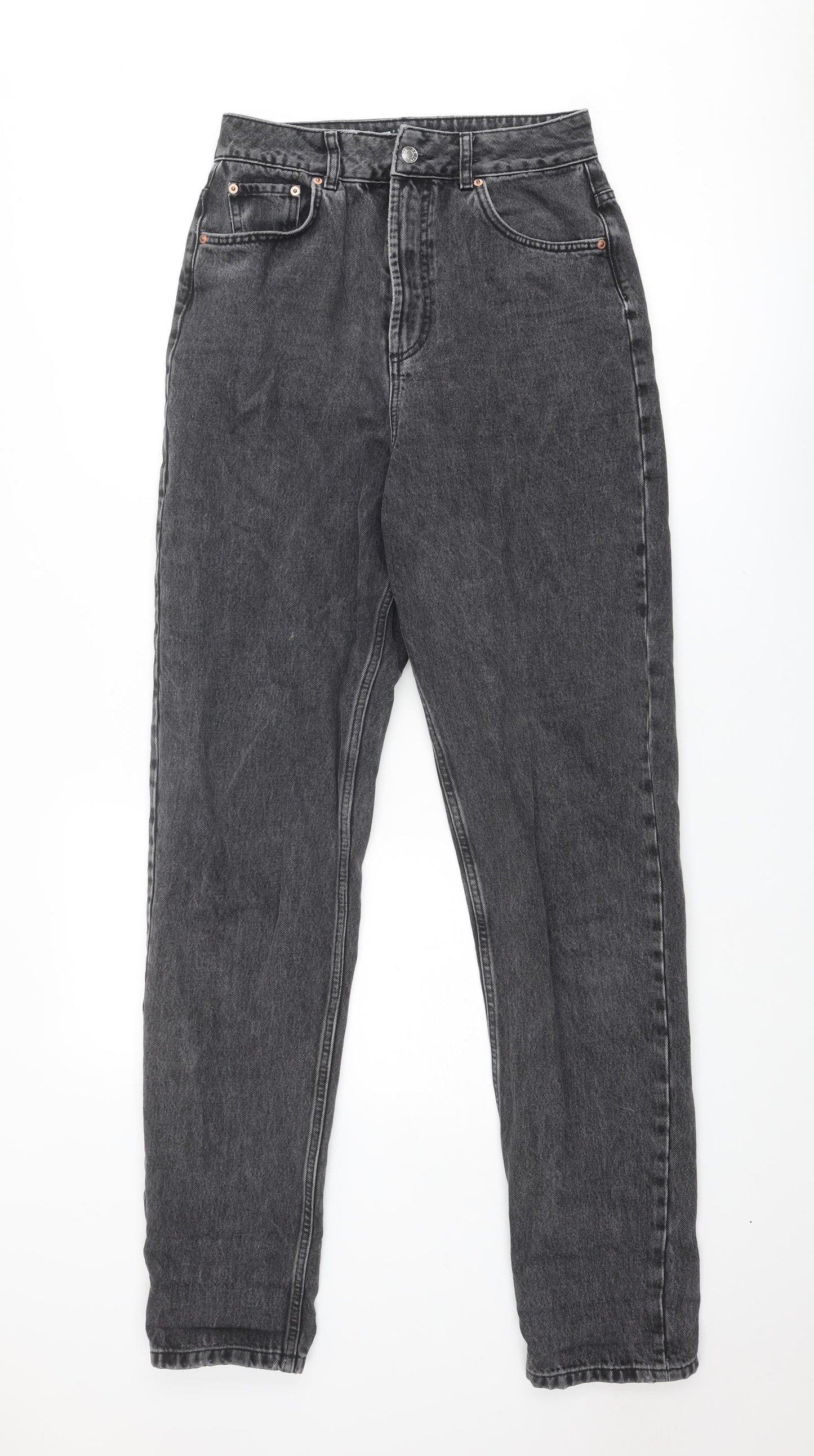 ASOS Womens Grey Cotton Skinny Jeans Size 28 in Regular Zip