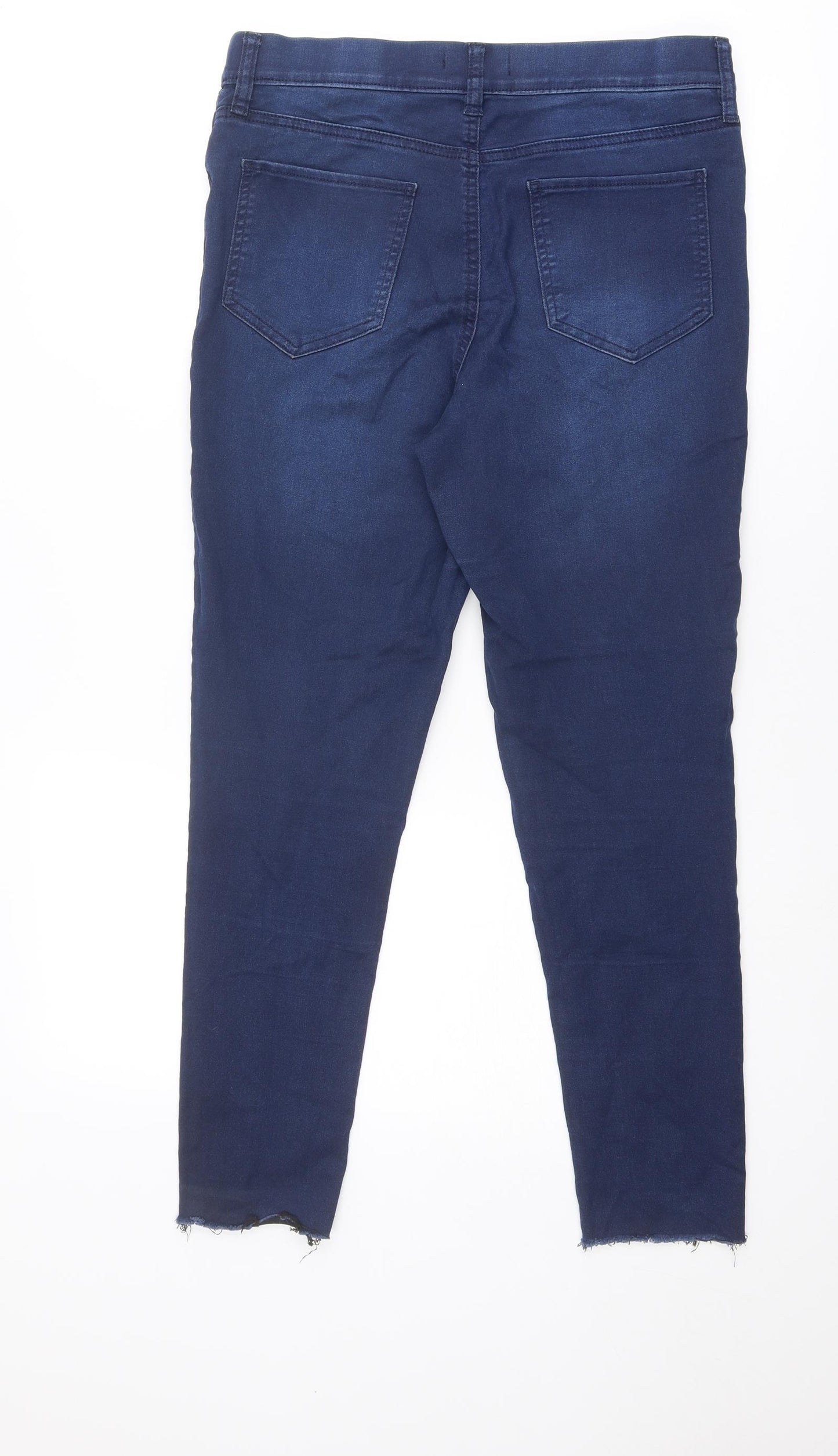 F&F Womens Blue Cotton Jegging Jeans Size 14 Regular