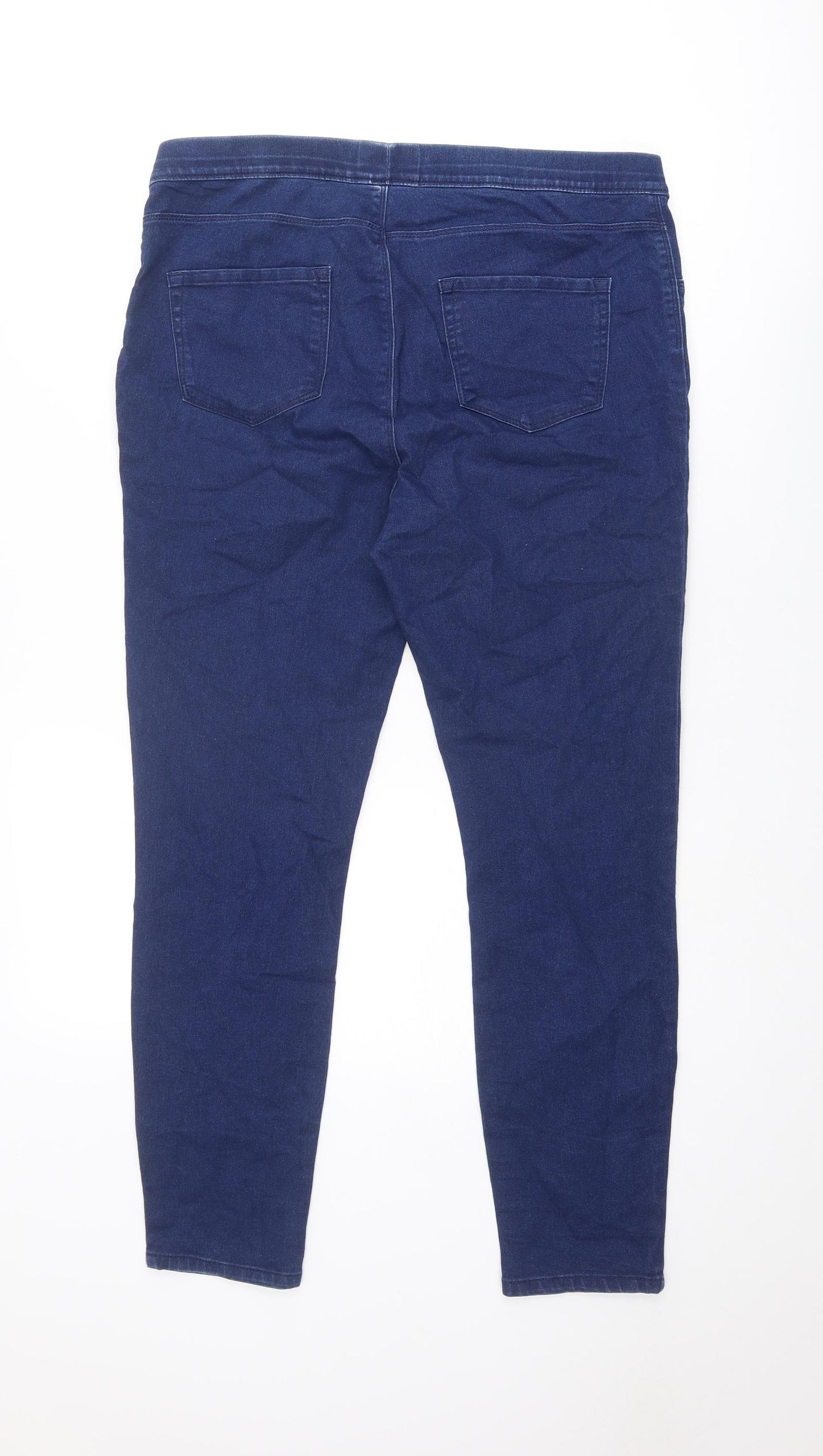 George Womens Blue Cotton Jegging Jeans Size 16 Regular