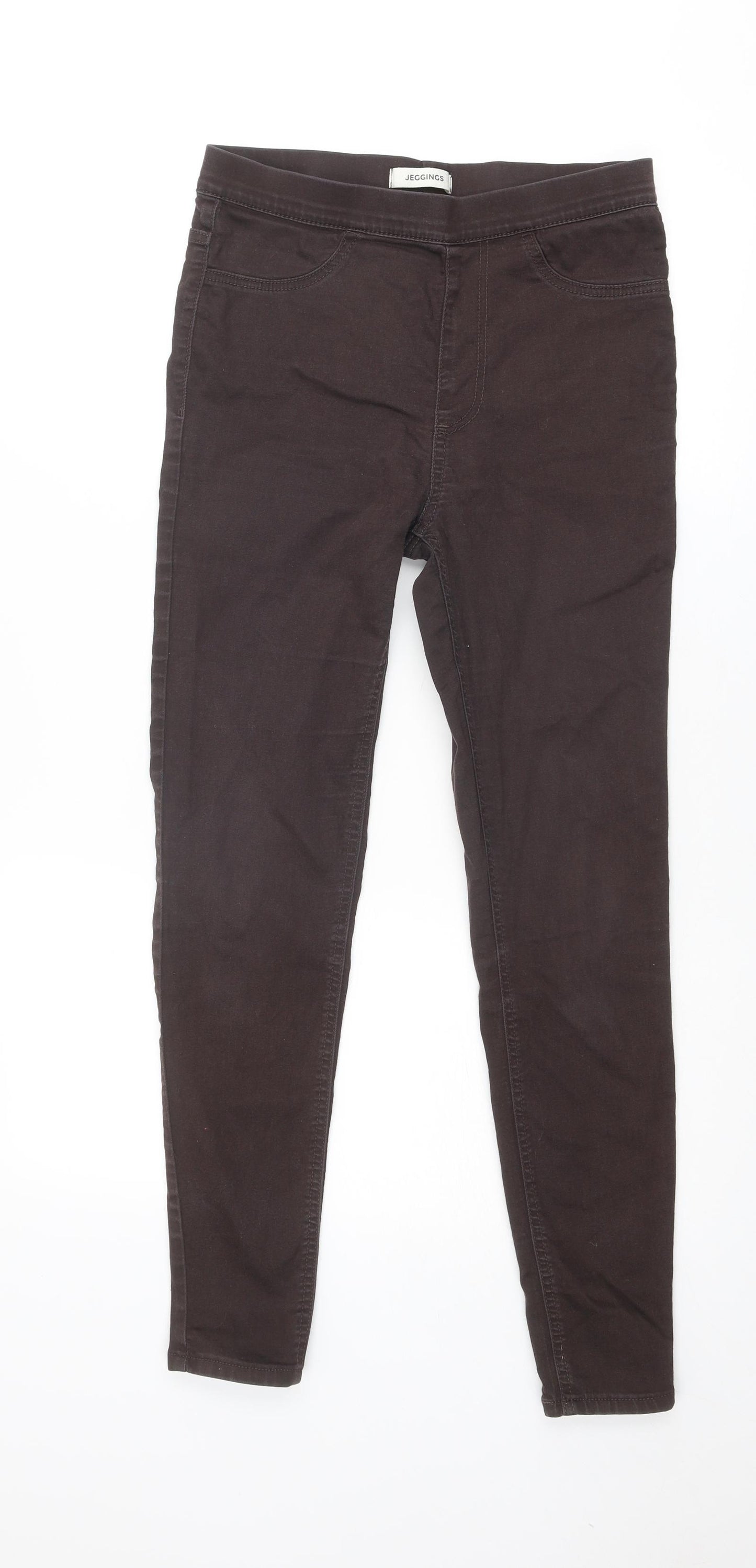 Marks and Spencer Womens Brown Cotton Jegging Jeans Size 10 Regular