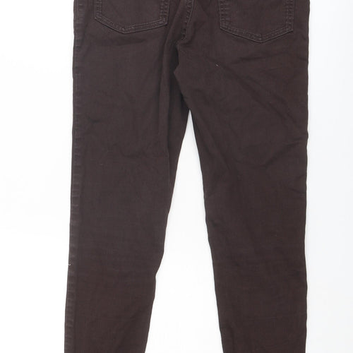 Marks and Spencer Womens Brown Cotton Jegging Jeans Size 10 Regular