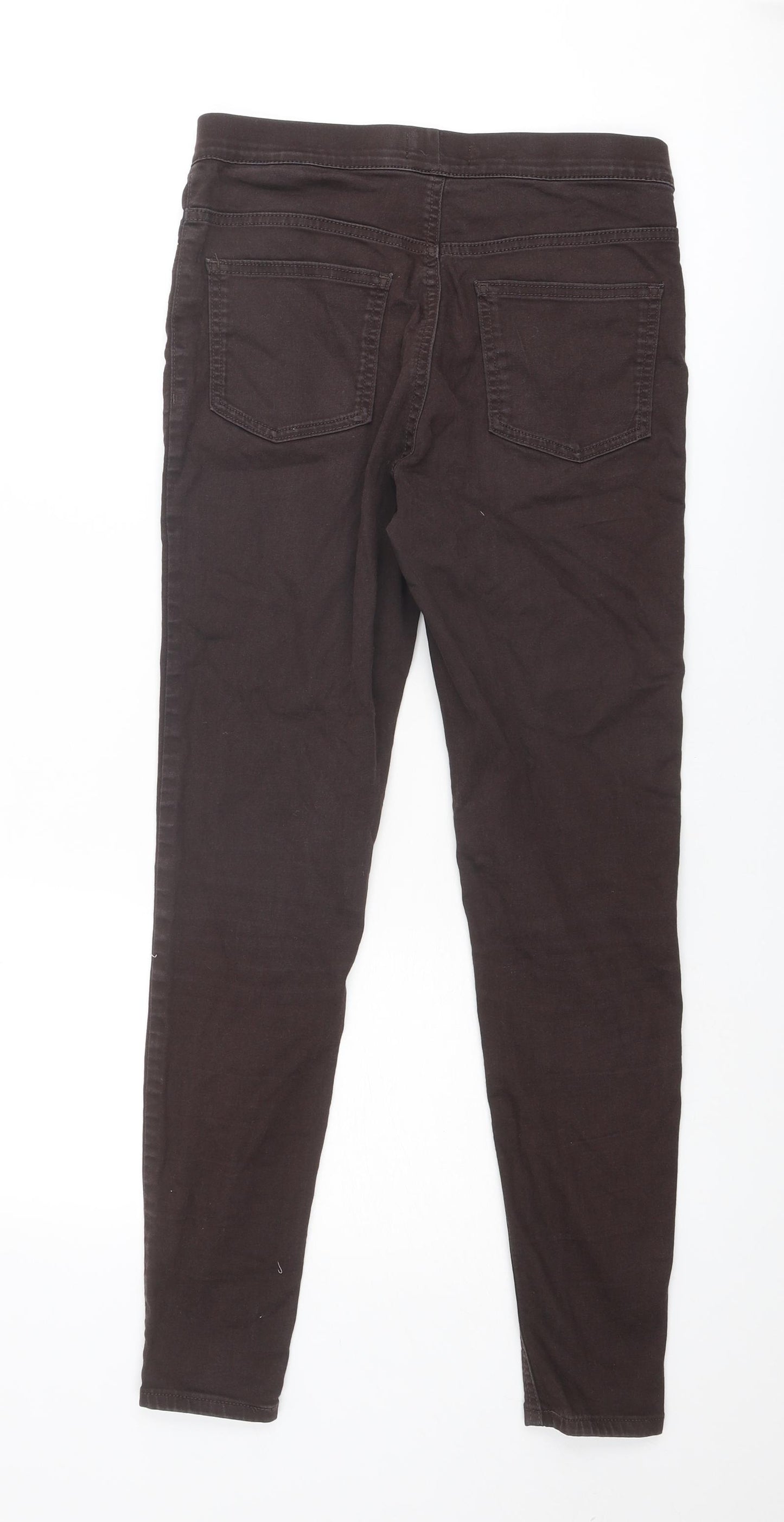 Marks and Spencer Womens Brown Cotton Jegging Jeans Size 10 Regular