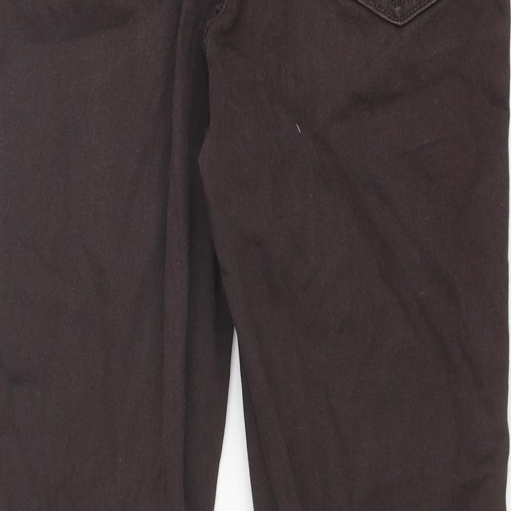 Marks and Spencer Womens Brown Cotton Jegging Jeans Size 10 Regular