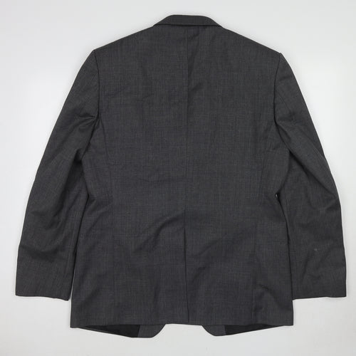 Marks and Spencer Mens Grey Polyester Jacket Suit Jacket Size 42 Regular