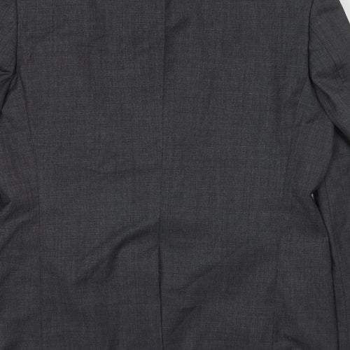 Marks and Spencer Mens Grey Polyester Jacket Suit Jacket Size 42 Regular