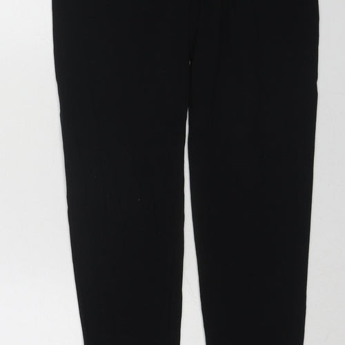Marks and Spencer Womens Black Cotton Capri Leggings Size 12