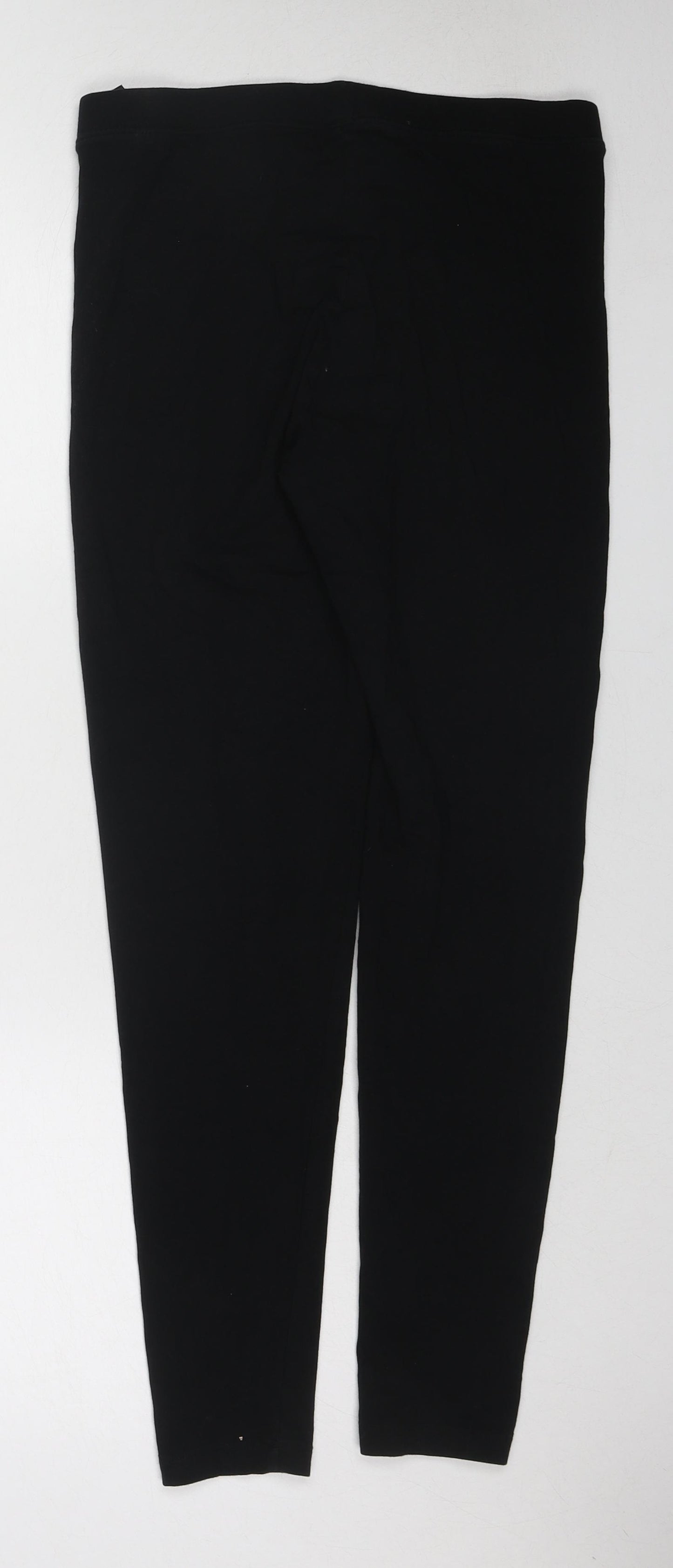 Marks and Spencer Womens Black Cotton Capri Leggings Size 12