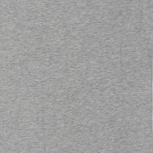 New Look Womens Grey Cotton Tank Dress Size 10 Round Neck Pullover