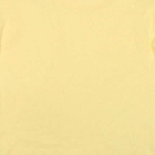 Pure & Natural Womens Yellow Round Neck Acrylic Pullover Jumper Size M - Size M-L