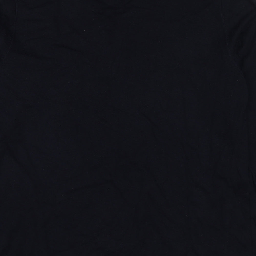 Scotch & Soda Mens Black Round Neck Cotton Pullover Jumper Size 2XL Long Sleeve