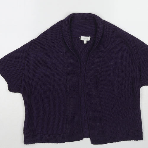 Untold Womens Purple V-Neck Acrylic Cardigan Jumper Size 14