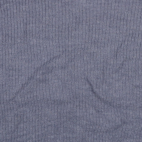 Soaked in Luxury Womens Blue Round Neck Alpaca Pullover Jumper Size S