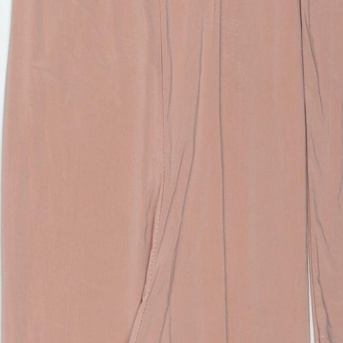 PRETTYLITTLETHING Womens Pink Viscose Jumpsuit One-Piece Size 8 Pullover