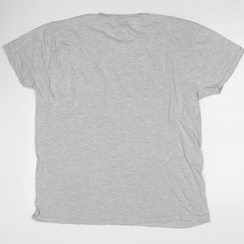 Yu-Gi-Oh! Mens Grey Cotton T-Shirt Size XL Round Neck