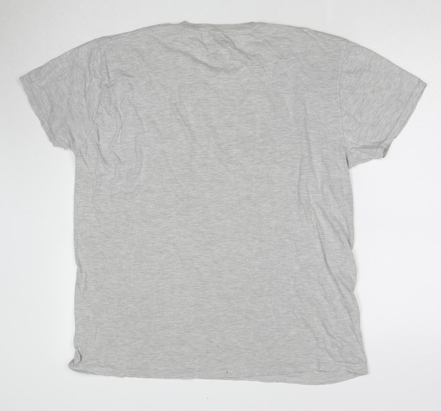 Yu-Gi-Oh! Mens Grey Cotton T-Shirt Size XL Round Neck