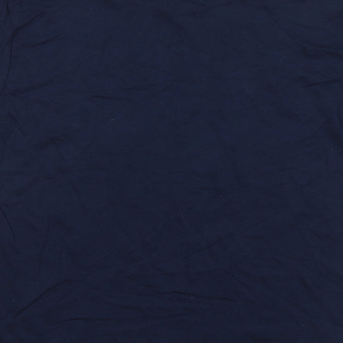 Roly Boys Blue Polyester Basic T-Shirt Size 9-10 Years Round Neck Zip