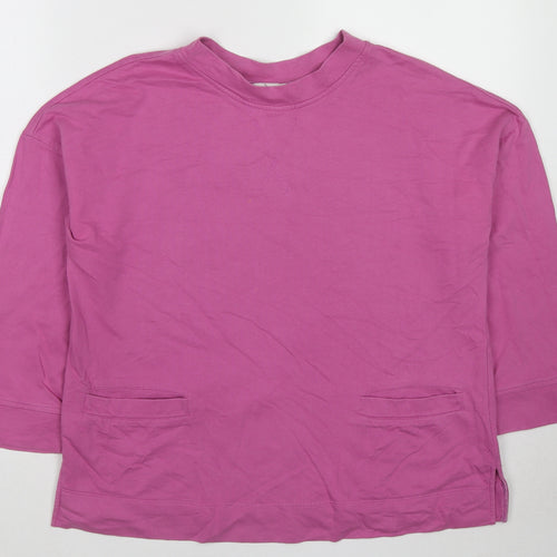 Mistral Womens Pink Cotton Pullover Sweatshirt Size 10 Pullover