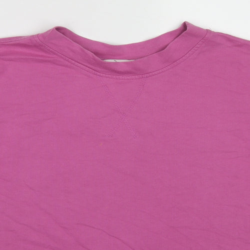 Mistral Womens Pink Cotton Pullover Sweatshirt Size 10 Pullover