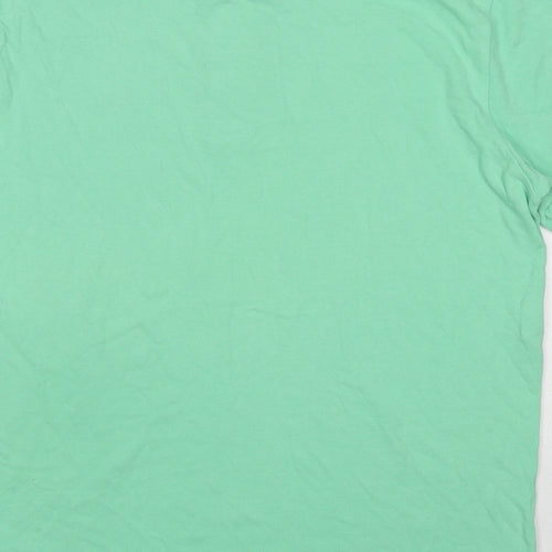 Fox Mens Green Cotton Polo Size L Collared Pullover