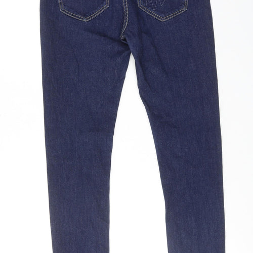 Bamboo Womens Blue Cotton Skinny Jeans Size 30 in Regular Zip
