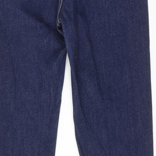 Bamboo Womens Blue Cotton Skinny Jeans Size 30 in Regular Zip