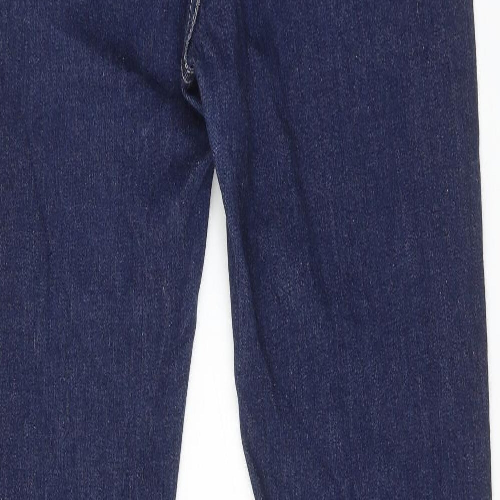 Bamboo Womens Blue Cotton Skinny Jeans Size 30 in Regular Zip