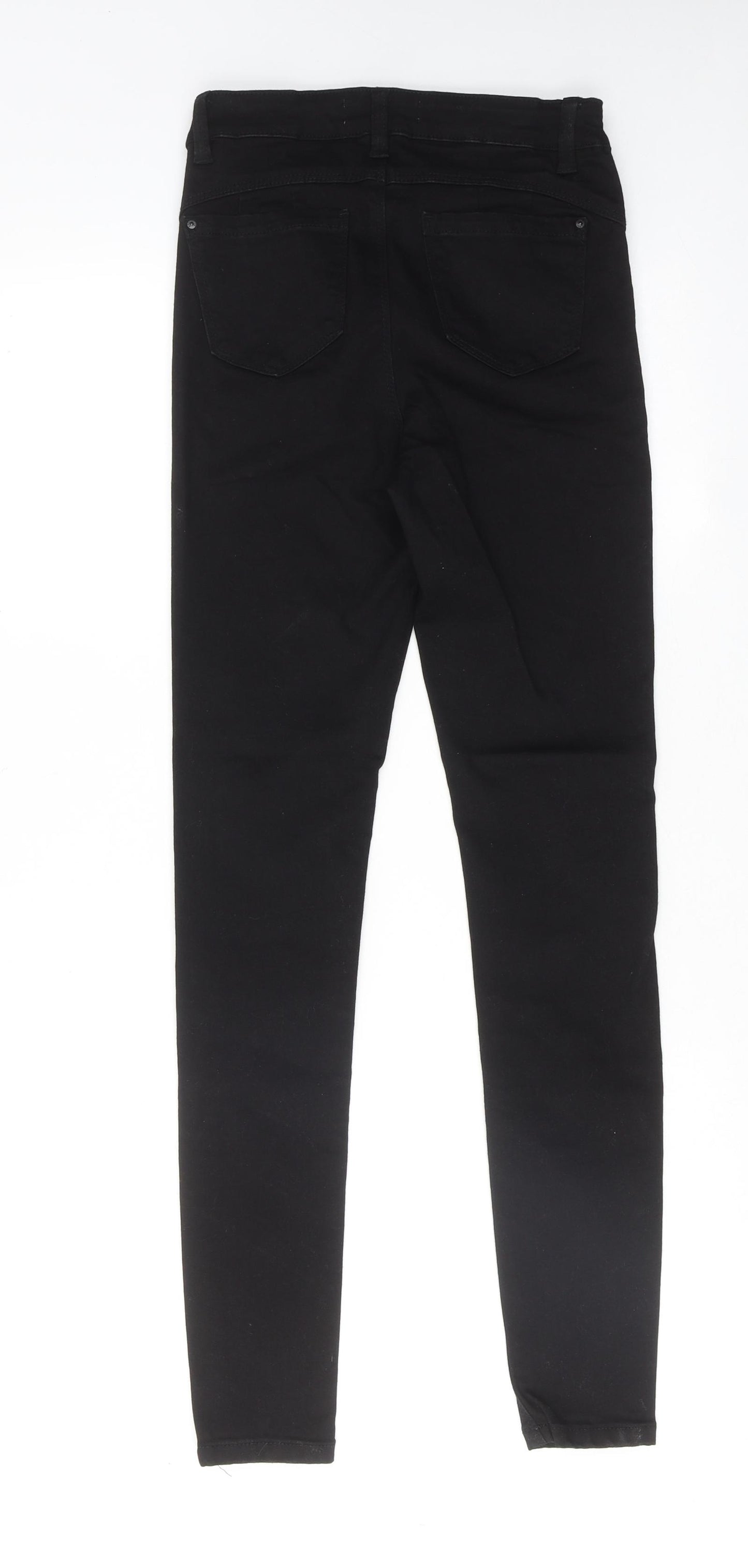 Denim & Co. Womens Black Cotton Skinny Jeans Size 6 Regular Zip