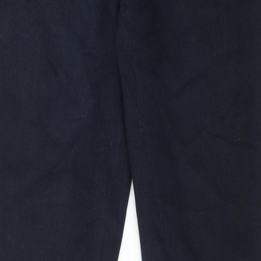 George Womens Blue Cotton Skinny Jeans Size 14 Regular Zip