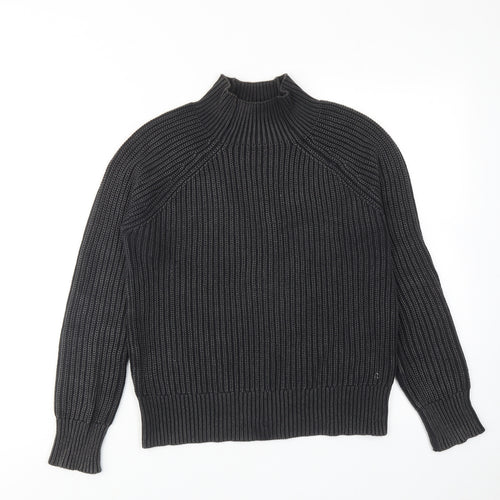 Replay Womens Black High Neck Acrylic Pullover Jumper Size S