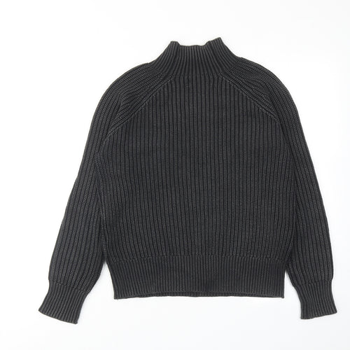 Replay Womens Black High Neck Acrylic Pullover Jumper Size S