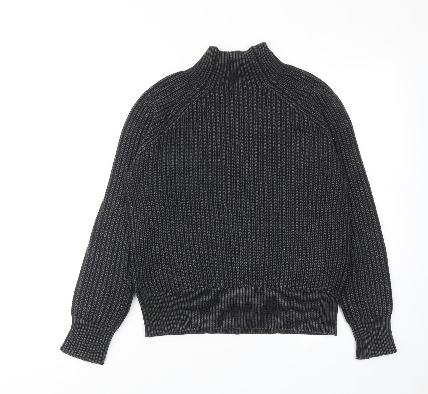 Replay Womens Black High Neck Acrylic Pullover Jumper Size S