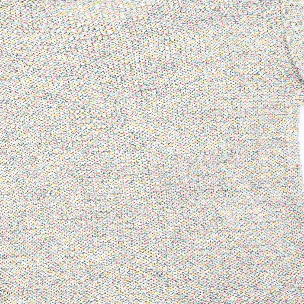 M&Co Womens Multicoloured Round Neck Cotton Pullover Jumper Size 18 Pullover