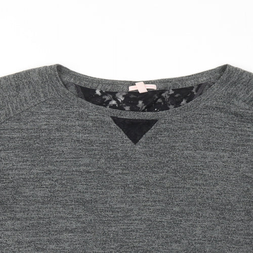 Victoria's Secret Womens Grey Round Neck Polyester Pullover Jumper Size L