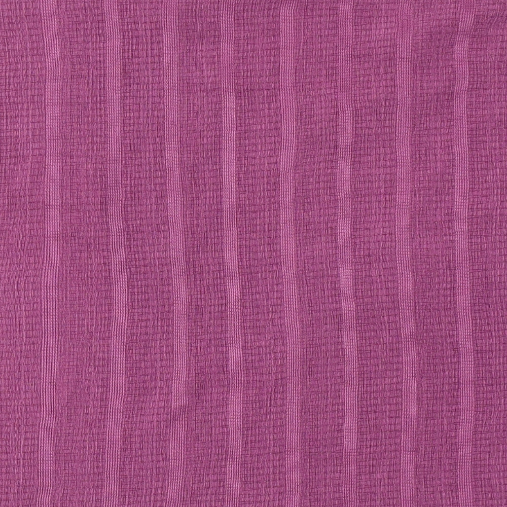 Marks and Spencer Womens Purple Polyester Basic Blouse Size 12 V-Neck