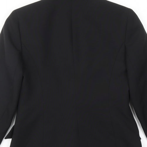 NL Collection Womens Black Polyester Jacket Suit Jacket Size 8