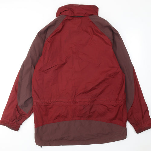 Wynnster Mens Red Windbreaker Jacket Size M Zip