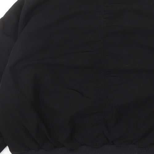 Monki Womens Black Bomber Jacket Jacket Size S Zip