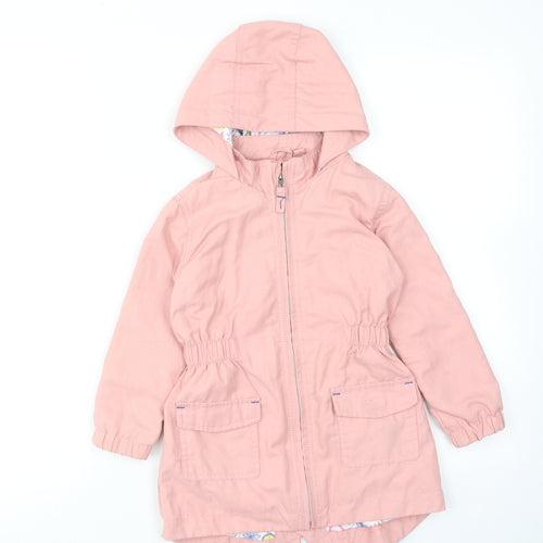 KIKI KOKO Girls Pink Rain Coat Coat Size 2-3 Years Zip